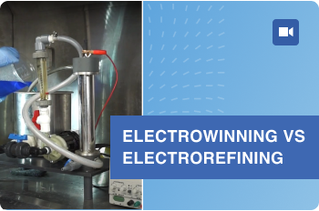 Electrowinning vs electrorefining